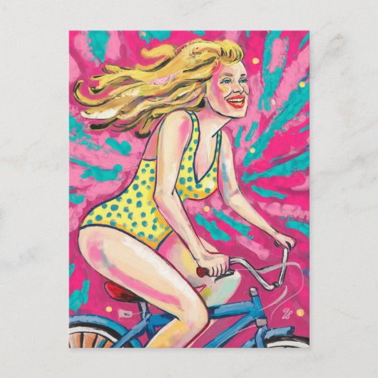 Mam, er is een probleem met je fiets briefkaart (Voorkant)