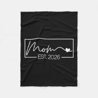 Mam Est. 2026 Verwacht Baby 2026 Moeder 2026 Nieuw Fleece Deken