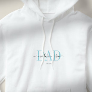 "MAM, EST." Gepersonaliseerde, trotse DAD's Hoodie