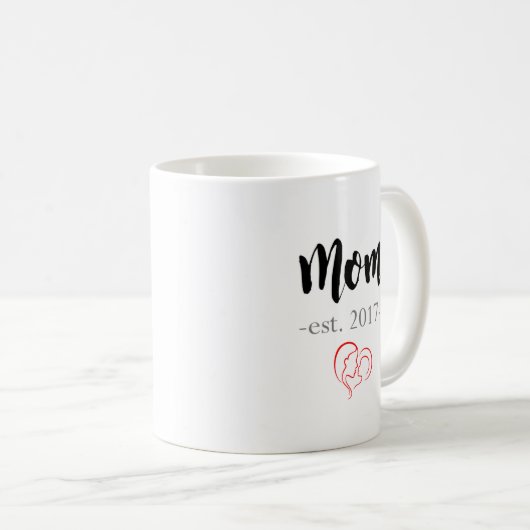 Mam Est. mok koffie 2017 - Nieuwe moedercadeau (Voorkant rechts)