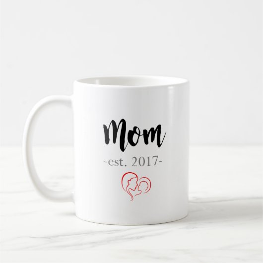Mam Est. mok koffie 2017 - Nieuwe moedercadeau (Links)