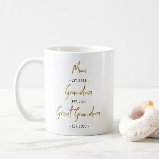 Mam Est. naar oma Est naar Great Grandma Coffee M Koffiemok