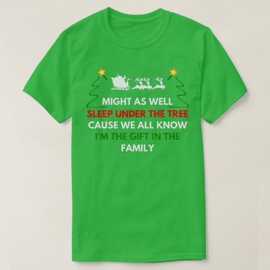 Mam even goed onder de Kinderen van de kerstboom. T-shirt (Design voorkant)