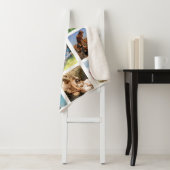 Mam Familie Foto Collage Pink Heart Sherpa Deken (In situ)