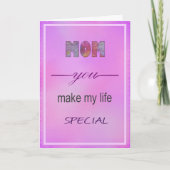 mam feestdagen kaart (Voorkant)