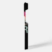 Mam fietsen als een gewone mam maar koeler T-shirt iPhone Hoesje (Linkerkant)