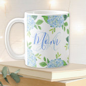Mam Floral Blue Hydrangea Waterverf Modern Koffiemok