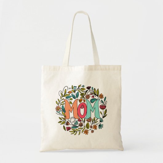 Mam Floral Canvas tas (Voorkant)