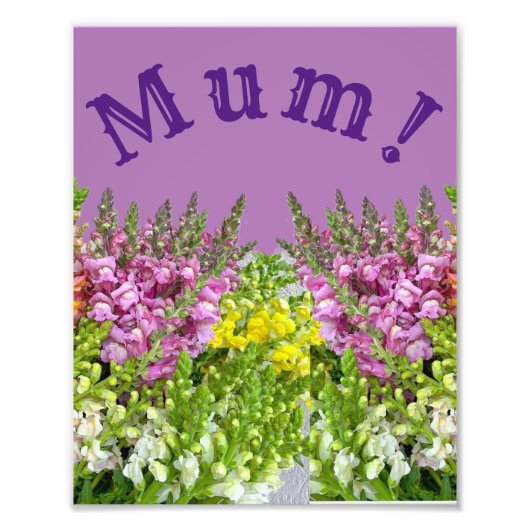 MAM! FOTO AFDRUK (Voorkant)