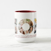 Mam Foto Collage Cutout Moederdag Verjaardag Mok (Midden)