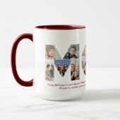 Mam Foto Collage Cutout Moederdag Verjaardag Mok (Links)