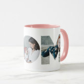 Mam Foto Collage Cutout Moederdag Verjaardag Mok (Voorkant rechts)
