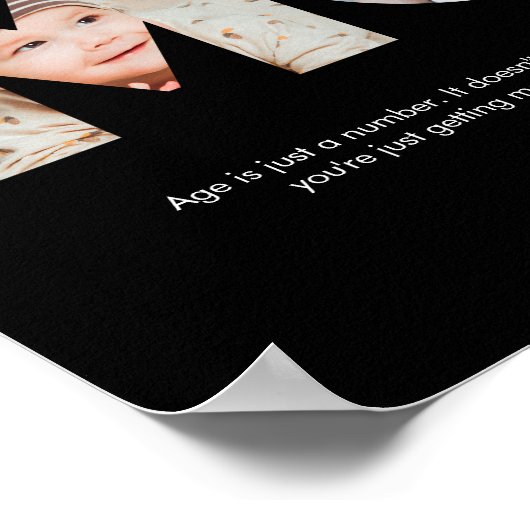 Mam Foto Collage Cutout Moederdag Verjaardag Poster (Hoek)