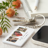 Mam Foto Collage Heart Foto Moederdag Keychai Sleutelhanger (Voorkant Rechts)