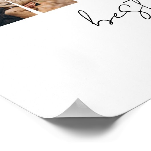 Mam Foto Collage Heart Foto Moederdag Poster (Hoek)