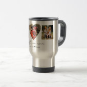 Mam Foto Collage Heart Photo Moederdag Travel Reisbeker (Voorkant rechts)