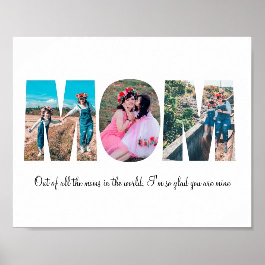 Mam Foto Collage Poster (Voorkant)