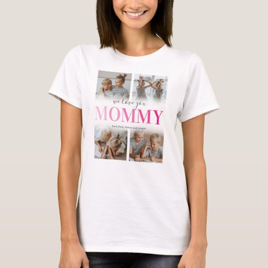Mam Foto Collage T-Shirt (Voorkant)