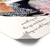 Mam Foto Gold Heart Shaped Pink Floral Lijst Poster (Hoek)