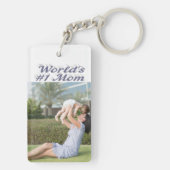 Mam Foto grijze tekst Sleutelhanger (achterkant)