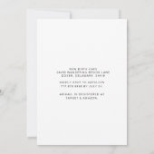 Mam Foto Mint Ivy Framed Baby shower Kaart (Achterkant)