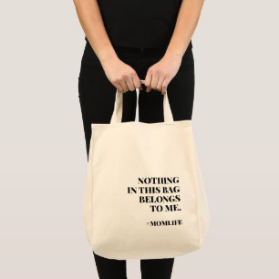 Mam. Fun Slogan Modern Minimalist Motherhood Tote Bag
