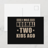 Mam Funny Gezegde Twee kinderen Briefkaart (Voorkant / Achterkant)