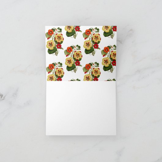 Mam gans en ganzenbloem, moederganzendag kaart (Binnen)