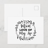 Mam Geliefde van mijn leven Briefkaart (Voorkant / Achterkant)