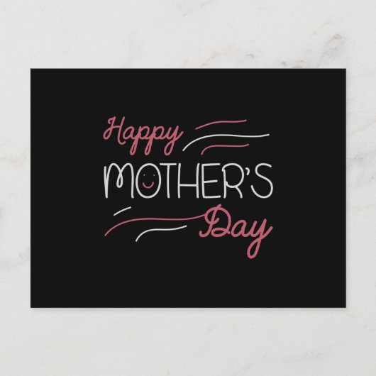Mam - Gelukkige Moederdag Briefkaart (Voorkant)