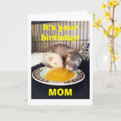 **MAM**GELUKKIGE VERJAARDAG-WE HEBBEN HET AAN ONS  KAART (Gele Bloem)