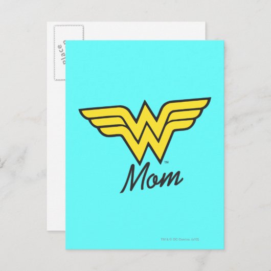 Mam gemengd media briefkaart (Voorkant / Achterkant)