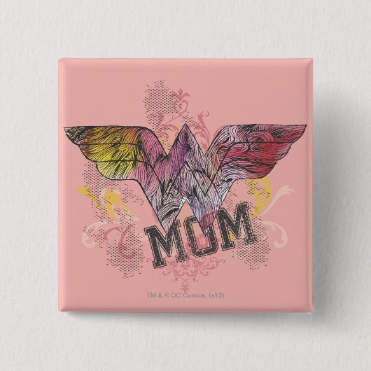 Mam gemengd media vierkante button 5,1 cm (Voorkant)