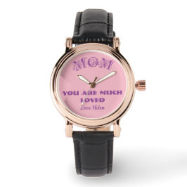 Mam Gepersonaliseerde naam schattig cadeau voor mo Horloge