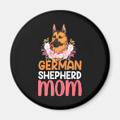 Mam German Shepard Shepherd Dog Magneet (Voorkant)