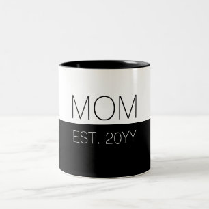 Mam gevestigd Elegant Gifts for New Mama Tweekleurige Koffiemok