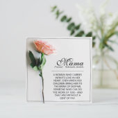 Mam, gewoon onvervangbaar | Classic Kaart - Roos M (Staand voorkant)