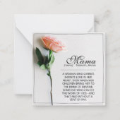 Mam, gewoon onvervangbaar | Classic Kaart - Roos M Notitiekaartje (Voorkant)