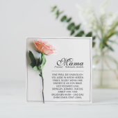 Mam, gewoon onvervangbaar | Klassieke Kaart - Roos (Staand voorkant)