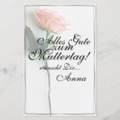 Mam, gewoon onvervangbaar | Klassieke Kaart - Roos (Achterkant)