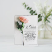 Mam, gewoon onvervangbaar | Klassieke Kaart - Roos (Staand voorkant)