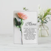 Mam, gewoon onvervangbaar | Klassieke Kaart - Roos (Staand voorkant)