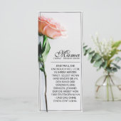 Mam, gewoon onvervangbaar | Klassieke Kaart - Roos (Staand voorkant)