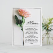 Mam, gewoon onvervangbaar | Klassieke Kaart - Roos (Staand voorkant)