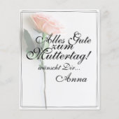 Mam, gewoon onvervangbaar | Klassieke Kaart - Roos (Achterkant)