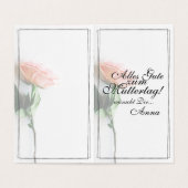 Mam, gewoon onvervangbaar | Klassieke Kaart - Roos (Binnenkant ongevouwen)