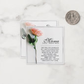 Mam, gewoon onvervangbaar | Klassieke Kaart - Roos Notitiekaartje (Voorkant / Achterkant in situ)