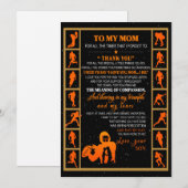 Mam Gift | Brief aan mijn moeder van uw zoon Feestdagenkaart (Voorkant / Achterkant)