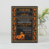 Mam Gift | Brief aan mijn moeder van uw zoon Feestdagenkaart (Staand voorkant)