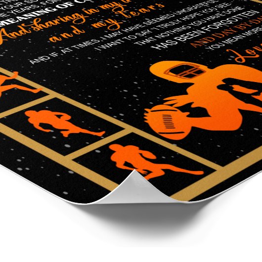 Mam Gift | Brief aan mijn moeder van uw zoon Poster (Hoek)